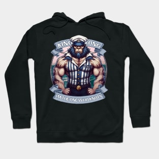 gorilla X sailor | I'M THE ONE WHO KNOTS | navy | monkey captain | king kong | muscle monkey | funny monkey shirt | funny animal tee Hoodie